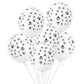 Ballons en latex blancs avec empreintes de pattes noires pour décoration de fête jungle - Imprimé Patte de Chien / Pack de 100
