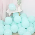 Globos de látex azul macaron para decoraciones de bodas y fiestas de cumpleaños - 10 Pulgadas (100 Unidades/Paquete) / Azul Tiffany Macaron