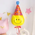 Palloncino sorridente con cappello a pois per decorazioni di feste compleanno - Stile Cappello Sorriso