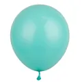 Ballon épais en latex nacré vert menthe de 12 pouces pour fête et décoration de mariage - 100 Pièces (12 Pouces) / Bleu Nil Nacré