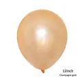Single 12-inch champagne gold pearlescent balloon with premium metallic finish for party decor - 12 Inch / Pearlescent Champagne Gold