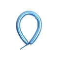 Palloncino metallizzato azzurro lungo per modellazione a forma di goccia curva - Confezione da 100 / Blu