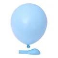 Himmelblauer Macaron-Latexballon mit aufgeblasenen Mustern für Party- und Hochzeitsdeko - 10 Zoll (100 Stk./Packung) / Macaron Blau