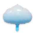 Cloud shaped aluminum foil balloon with blue and white gradient for birthday party decor - Blue Gradient Cloud