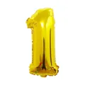 Golden 16-inch aluminum foil number 1 balloon for birthday party and event decoration - Number 1
