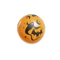 12-inch orange Halloween latex balloon with black ghost and bat print for party decor - 12-Inch Orange Ghost Print Style (100 Pieces/Pack)