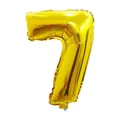 16 inch gold foil number 7 balloon for birthday party and wedding anniversary decoration - Number 7