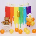Guirlandes arc-en-ciel avec ballons ours doré et marguerite pour décor de 1er anniversaire - Ensemble de décoration ours assis (Style Aesthetic)