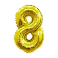 16 inch gold foil balloon number 8 for birthday and party decoration on white background - Number 8