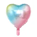 Macaron Regenbogen Herzballon aus Aluminiumfolie für Geburtstagsfeiern und Dekorationen - Regenbogen Herzstil