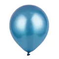 Ballon de 12 pouces bleu métallique en latex avec finition nacrée pour fête - 100 Pièces (12 Pouces) / Bleu Foncé Nacré