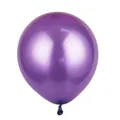 Ballon en latex nacré violet de 12 pouces avec fini chrome métallique pour fêtes - 100 Pièces (12 Pouces) / Violet Foncé Nacré