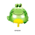 Cartoon frog shaped aluminum foil balloon for birthday party decorations, 65x62cm size - Frog