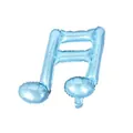 Globo de papel de aluminio con doble nota musical azul claro para decoración de fiestas - Double Eighth Note / Azul Holográfico