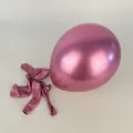 12-inch metallic magenta latex balloon for wedding and birthday party decorations - Standard Size / Metallic Red