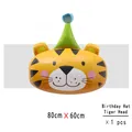Tableau des tailles détaillé pour le ballon tête de tigre avec chapeau de fête - Tête de Tigre avec Chapeau d'Anniversaire