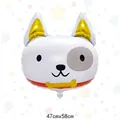 Détail du ballon en aluminium chiot tacheté 47x58cm pour décorations de fête d'anniversaire - Tête de Chien Cartoon