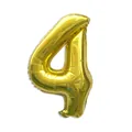 Shiny golden number 4 aluminum foil balloon for birthday party and festive celebration - Number 4 / Gold
