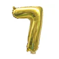 Golden 16-inch foil balloon in number 7 shape for birthday and party decorations - Number 7 / Gold
