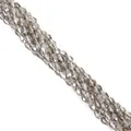 Faceted smoky grey glass teardrop beads for DIY jewelry and bracelets making - 4x6mm (Approx. 65 Pieces) / Light Gray