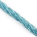 Strand of 4mm light blue bicone faceted crystal glass beads for DIY jewelry making - 4mm (Approx. 80-85 Pieces/Pack) / Peacock Blue