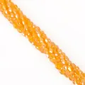 Facettierte orangefarbene Glastropfenperlen 4x6mm für DIY Schmuck und Armbänder - 4x6mm (ca. 65 Stück) / Orange AB