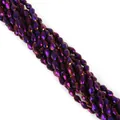 Facettierte Glastropfenperlen in irisierendem Violett für DIY-Schmuckherstellung - 4x6mm (ca. 65 Stück) / Violett Beschichtet