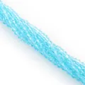 Strand of 4mm light blue bicone faceted crystal glass beads for DIY jewelry making - 4mm (Approx. 80-85 pcs/strand) / Lake Blue