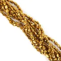 Facettierte goldene Glastropfenperlen für DIY-Schmuck und Kristallarmbänder - 4x6mm (ca. 65 Stück) / Vergoldung