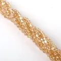 Champagne gold 4mm faceted bicone crystal beads for DIY jewelry making and crafts - 4mm (Approx. 80-85 Pieces/Pack) / Champagne