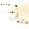 Nastro in cotone fai-da-te 1,5 cm con stampe di coniglio, gatto e orso cartone - Disegno di Animali a Fumetti (Stile #21) / Larghezza 1,5 cm, 5 iarde/confezione