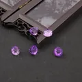 Translucent purple 10mm glass lotus beads for DIY jewelry and hair accessories - Gradient Purple