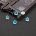 10mm blue lotus petal glass beads for DIY hairpins and traditional jewelry making - Gradient Blue
