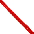 Vibrant red 4-10mm imitation jade glass round beads for DIY bracelet making projects - Red