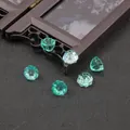 Green 10mm glass lotus seed pod beads for DIY traditional Chinese hairpin accessories - Gradient Teal