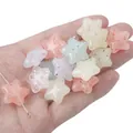 Cuentas de acrílico en forma de estrella con purpurina colorida para hacer bisutería - Cuenta con Forma de Estrella 19×20mm (10 Piezas/Paquete)