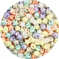 Mixed macaron color star acrylic beads for DIY jewelry and handmade bracelets - Iridescent Five-pointed Star (11x11mm, Approx. 60 Pcs)