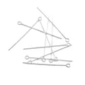 DIY jewelry making components: 925 silver eye pins for handmade earrings and headwear crafts - Eye Pin (2 Pieces/Pack) / 0.5×30mm / Silver