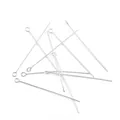 DIY jewelry 925 silver plated eye pins for handmade accessory crafting projects - 0.5×35mm