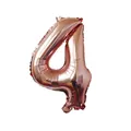 16 inch rose gold number 4 foil balloon for birthday and party decoration - Number 4 / Rose Gold