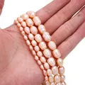 Rosafarbene Süßwasser-Reisperlen in vier Größen für DIY-Schmuck und Ketten - 4-5mm (10 Stück/Packung) / Rosa