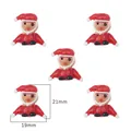 Set of 5 handmade cartoon Santa Claus resin beads for DIY Christmas jewelry making - Santa Claus / 2mm Hole (1 Piece/Pack)