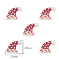 Polka dot Christmas hat charm beads for DIY jewelry making, 23mm x 20mm sized - Christmas Hat / 2mm Hole (1 Piece/Pack)