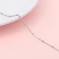 DIY hip hop Y2K silver chain with small beads for handmade necklace and jewelry making - Cable Ball Chain Width 2.1mm (#04)