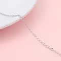 DIY Y2K hip hop antique silver stainless steel teardrop link chain for jewelry - Polished Tail Chain Width 2.4mm (#13)