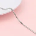 Y2K hip hop style silver stainless steel box chain for DIY jewelry making - Box Chain Width 2.5mm (#15)