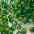 Groene en gele gradiënt kraakglas kralen voor DIY sieraden en handgemaakte armbanden - Geel Groen Gemengd (Nr.5)