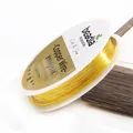 0.3mm golden tarnish resistant copper wire on spool for DIY jewelry making - 0.3mm approx 14.5m/roll / Gold