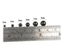 Polierte schwarze Acrylaugen für Bastelarbeiten in den Größen 3mm bis 8mm - 3MM (500 Stück/Packung) / Schwarz