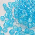 Levendige blauwe ijskraal glaskralen voor DIY handgemaakte sieraden en armbanden - Sky Blue (No.3)